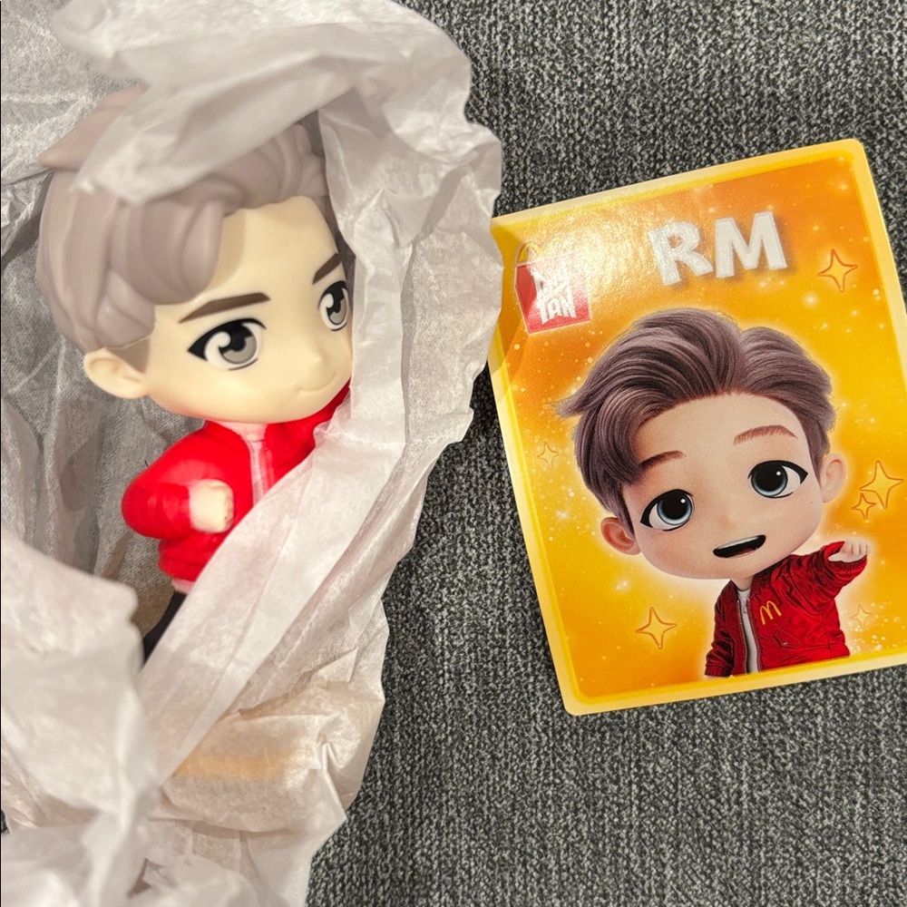 Tiny Tan BTS RM McDonald Figure Happy Meal